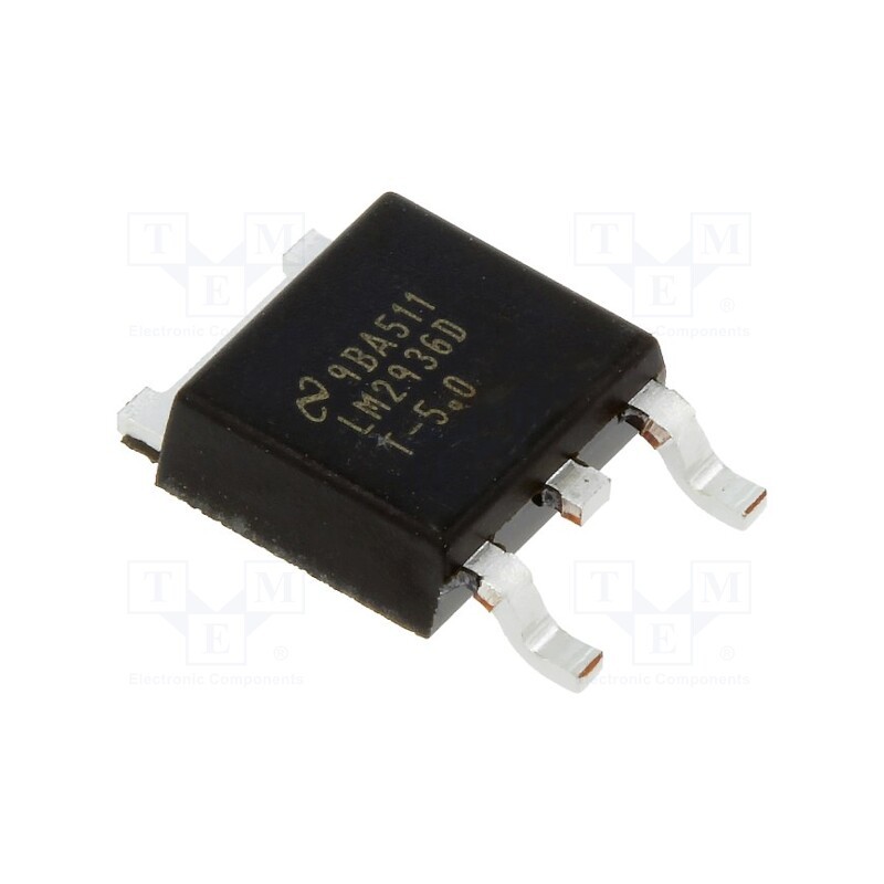 1 pcs x TEXAS INSTRUMENTS - LM2936DT-5.0/NOPB - IC: voltage regulator, LDO,fixed, 5V, 0.05A, TO252-3, SMD,