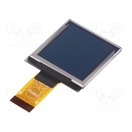 1 pcs x DISPLAY ELEKTRONIK - DEP 128128B-Y - Display: OLED, graphical, 1.5', 128x128, Dim: 33.8x36.5x2.05mm