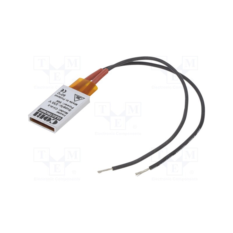 1 pcs x COBI ELECTRONIC - CV-H5 - Heater, 5W, 230VAC, self-adhesive, 21x35x5mm
