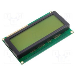 1 pcs x DISPLAY ELEKTRONIK - DEM 20486 SYH-LY - Display: LCD, alphanumeric, STN Positive, 20x4, 60x98x14.5mm, LED