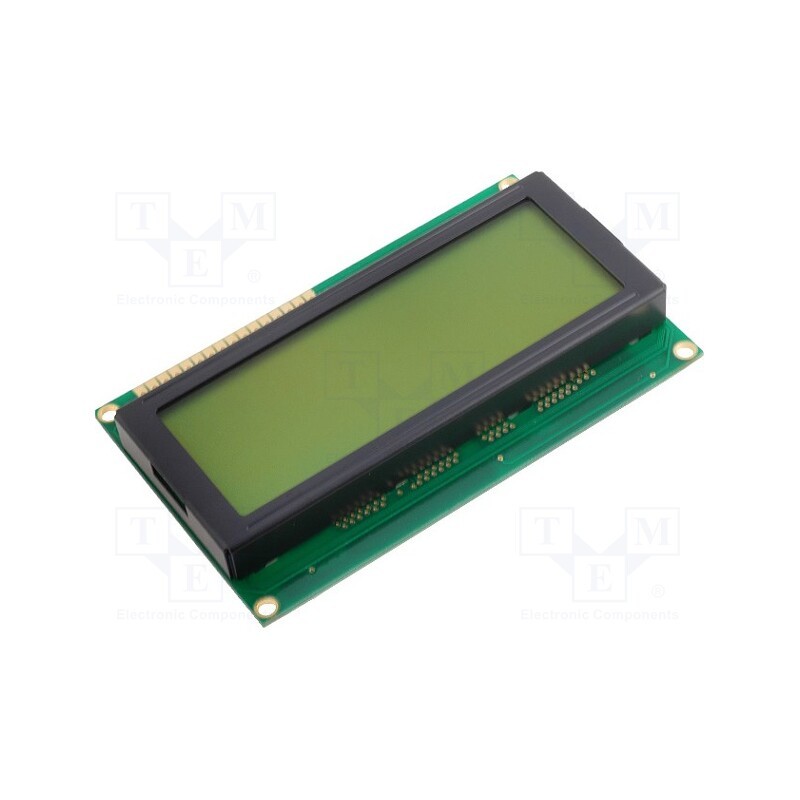 1 pcs x DISPLAY ELEKTRONIK - DEM 20486 SYH-LY - Display: LCD, alphanumeric, STN Positive, 20x4, 60x98x14.5mm, LED