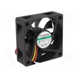 1 pcs x SUNON - MF60202V1-1000U-G99 - Fan: DC, axial, 24VDC, 60x60x20mm, 38.87m3/h, 33.5dBA, Vapo, 26AWG
