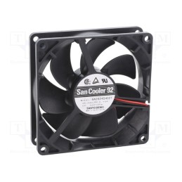 1 pcs x SANYO DENKI - 9A0924S4021 - Fan: DC, axial, 24VDC, 92x92x25mm, 99.6m3/h, 39dBA, ball bearing