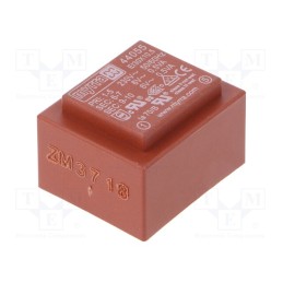 1 pcs x MYRRA - 44055 - Transformer: encapsulated, 1VA, 230VAC, 6V, 6V, 83mA, 83mA, PCB