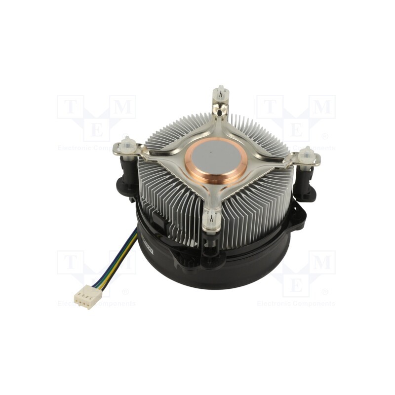 1 pcs x Akasa - AK-959CU - Heatsink: extruded, 12VDC, aluminium,copper, 96.5m3/h, H: 62mm