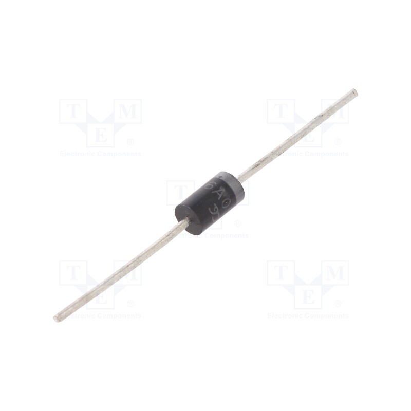 1 pcs x YANGJIE TECHNOLOGY - 6A05GS - Diode: rectifying, THT, 50V, 6A, , Ifsm: 200A, DO27, Ufmax: 1.1V