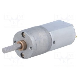 1 pcs x POLOLU - 20DX44L MM 6V CB DUAL - Motor: DC, with gearbox, 6VDC, 2.9A, Shaft: D spring, 93rpm, 156: 1