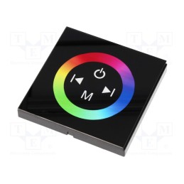 1 pcs x OPTOFLASH - OF-TPTM08-SL - LED controller, Ch: 3, TM-BOX, 12A, 86x86x36mm, black