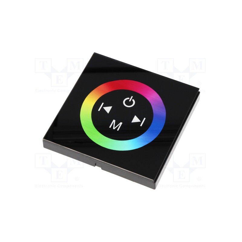 1 pcs x OPTOFLASH - OF-TPTM08-SL - LED controller, Ch: 3, TM-BOX, 12A, 86x86x36mm, black