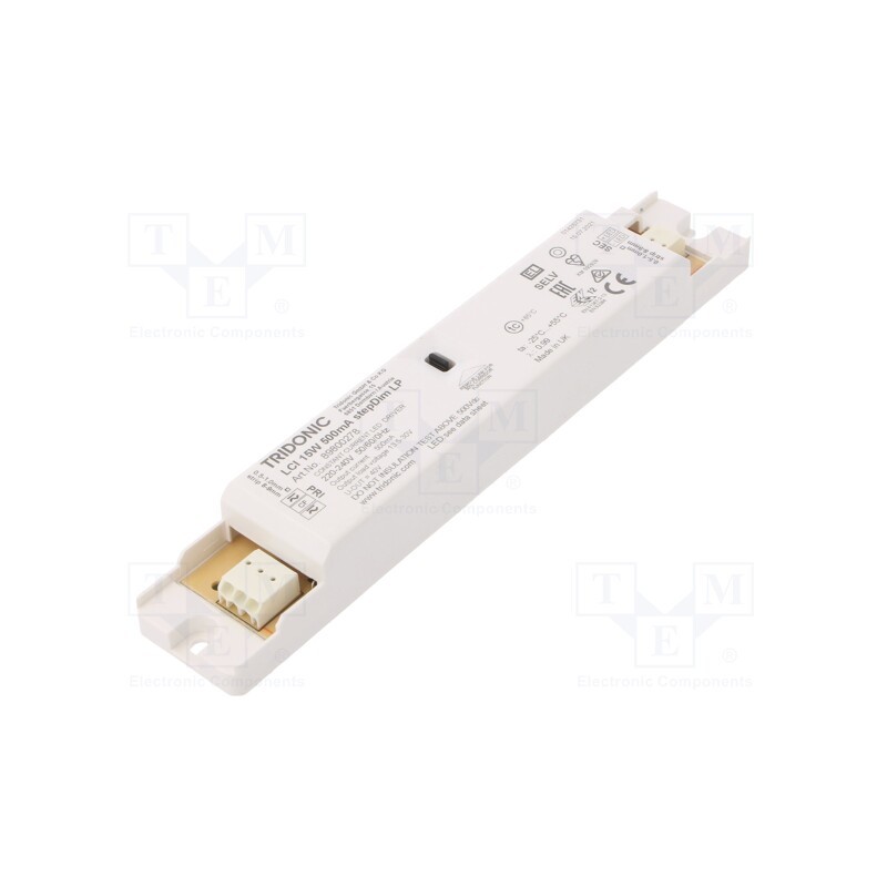 1 pcs x TRIDONIC - LCI 15W 500MA STEPDIM LP - Power supply: switched-mode, LED, 15W, 13.5÷33.5VDC, 500mA, IP20