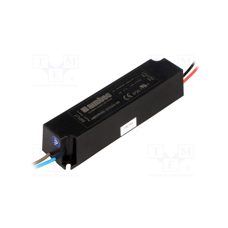 1 pcs x AIMTEC - AMEPR10D-1270AZ-UD - Power supply: switched-mode, LED, 8.4W, 5÷12VDC, 0.7A, 90÷264VAC