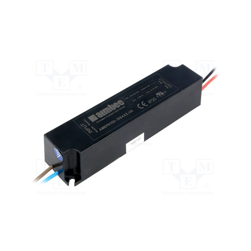 1 pcs x AIMTEC - AMEPR10D-1564AZ-UD - Power supply: switched-mode, LED, 9.6W, 8÷15VDC, 0.64A, 90÷264VAC