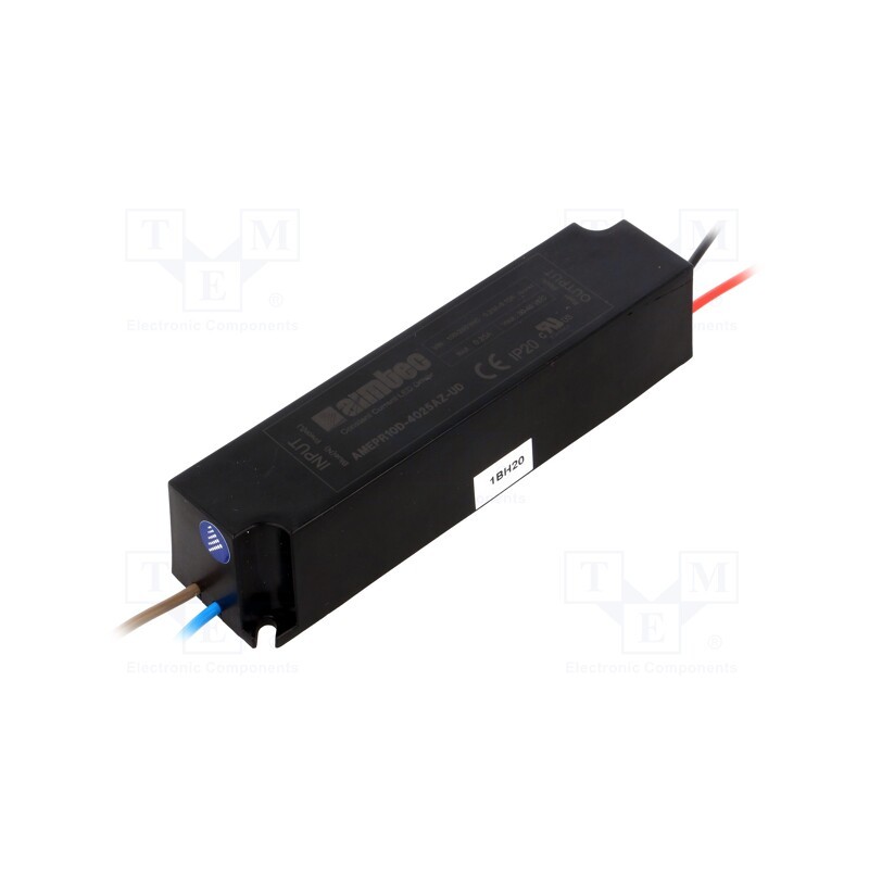 1 pcs x AIMTEC - AMEPR10D-4025AZ-UD - Power supply: switched-mode, LED, 10W, 30÷40VDC, 0.25A, 90÷264VAC
