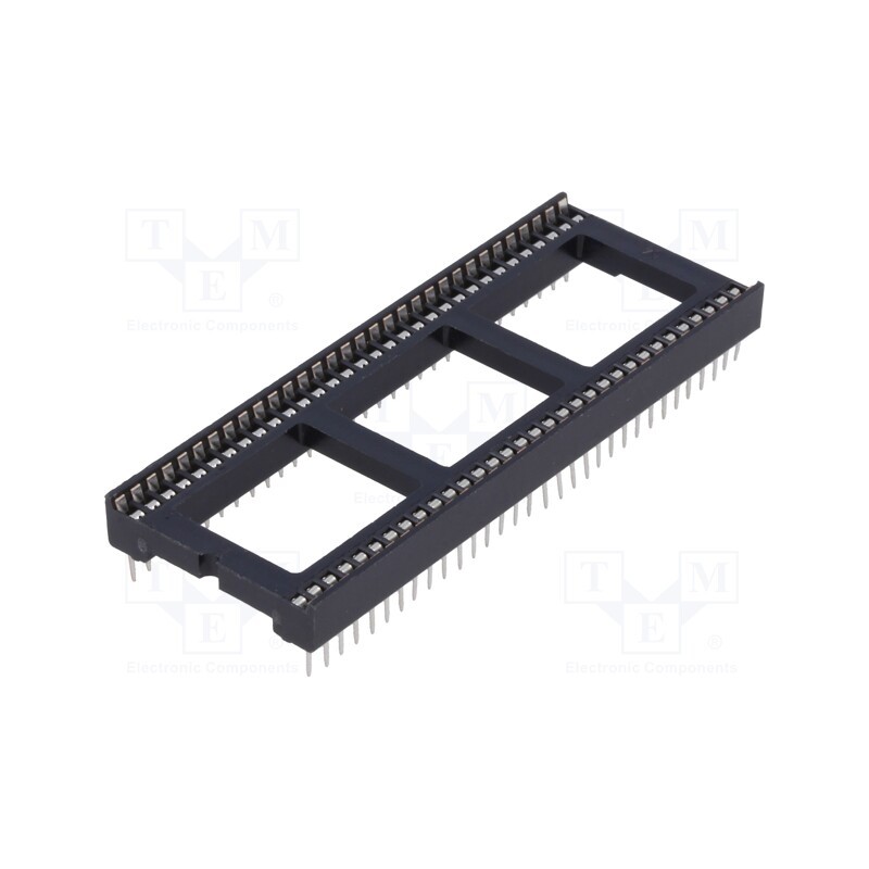 2 pcs x CONNFLY - DS1010-64T1DS - Socket: integrated circuits, DIP64, 19.05mm, THT, Pitch: 1.778mm