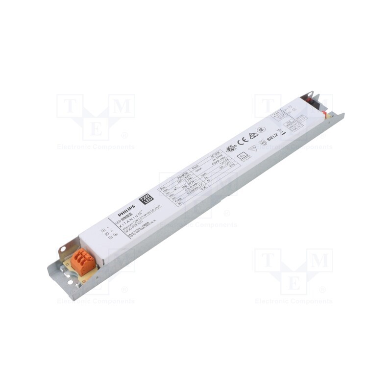 1 pcs x PHILIPS - XITANIUM 72W 1.2/1.4A 51V DS 230V - Power supply: switched-mode, LED, 72W, 23÷51VDC, 1200÷1400mA, IP20