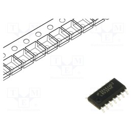 1 pcs x TEXAS INSTRUMENTS - LMV324MX/NOPB - IC: operational amplifier, 1MHz, 2.7÷5.5V, Ch: 4, SO14,