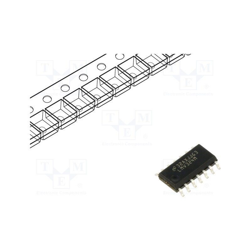 1 pcs x TEXAS INSTRUMENTS - LMV324MX/NOPB - IC: operational amplifier, 1MHz, 2.7÷5.5V, Ch: 4, SO14,