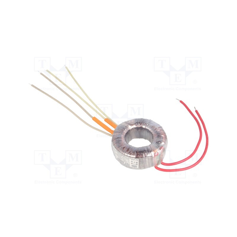 1 pcs x INDEL - TST 20/004 - Transformer: toroidal, 20VA, 230VAC, 12V, 12V, 0.83A, 0.83A, Ø: 70mm