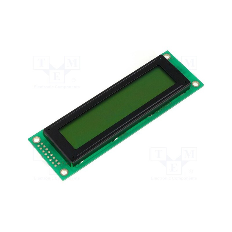 1 pcs x DISPLAY ELEKTRONIK - DEM 20231 SYH-PY - Display: LCD, alphanumeric, STN Positive, 20x2, 37x116x12mm, LED