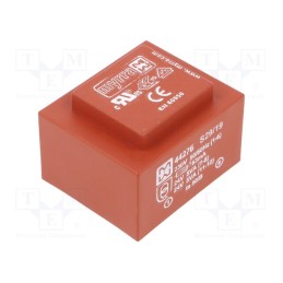 1 pcs x MYRRA - 44276 - Transformer: encapsulated, 10VA, 230VAC, 24V, 24V, 208mA, 208mA, PCB