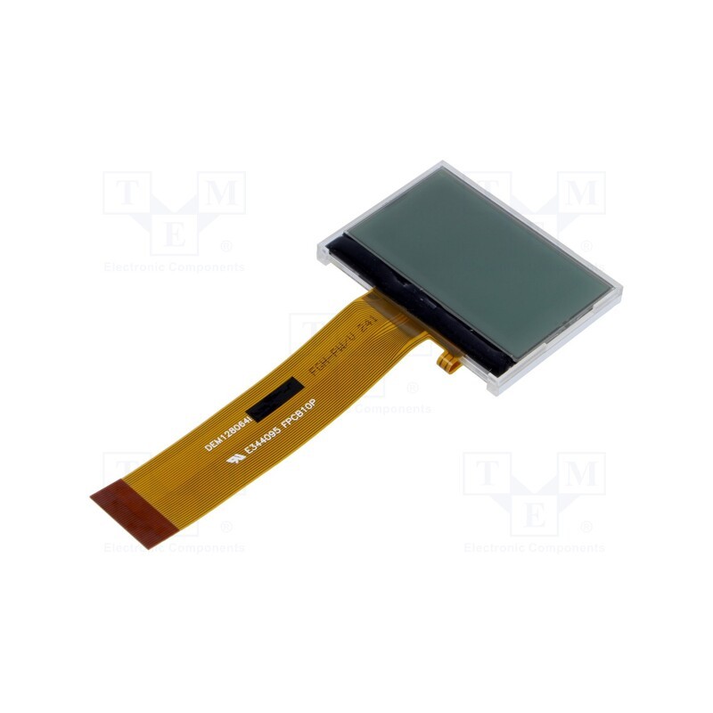 1 pcs x DISPLAY ELEKTRONIK - DEM 128064I FGH-PW - Display: LCD, graphical, 128x64, 55.2x39.8x5mm, 1.9', LED, PIN: 36