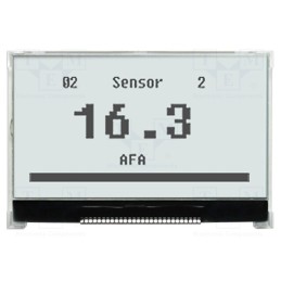 1 pcs x NEWHAVEN DISPLAY INTERNATIONAL - NHD-C12864LZ-FSW-FBW-3V3 - Display: LCD, graphical, 128x64, COG,FSTN Positive, white, L