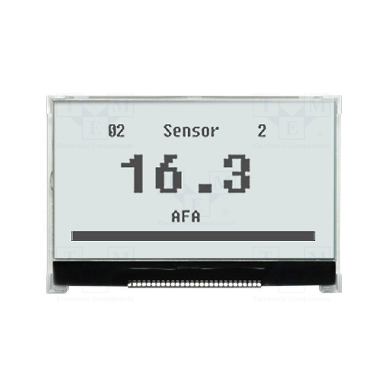 1 pcs x NEWHAVEN DISPLAY INTERNATIONAL - NHD-C12864LZ-FSW-FBW-3V3 - Display: LCD, graphical, 128x64, COG,FSTN Positive, white, L