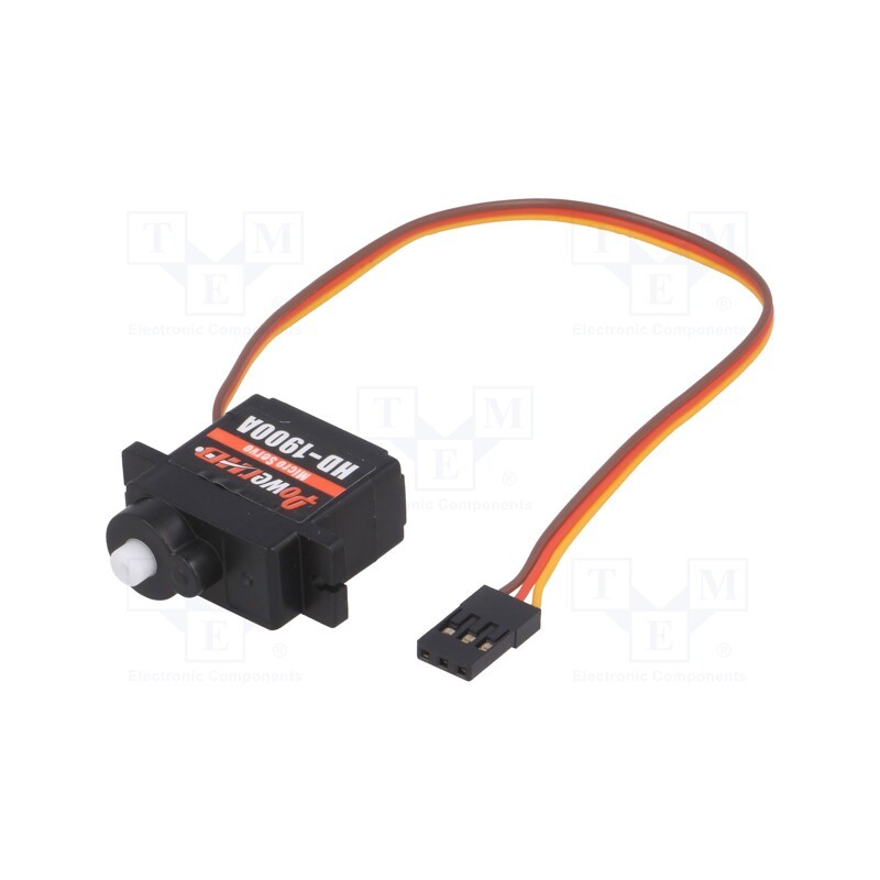 1 pcs x POLOLU - POLOLU-1050 - Motor: servo, 4.8÷6VDC, micro, analogue, 22.9x12x27.3mm, polyamide