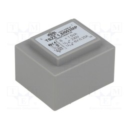 1 pcs x INDEL - TSZZ1.5/003MP - Transformer: encapsulated, 1.5VA, 230VAC, 6V, 200mA, PCB, IP00