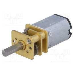 1 pcs x DFROBOT - FIT0302 - Motor: DC, with gearbox, 6VDC, 100mA, Shaft: D spring, 500rpm, 30: 1