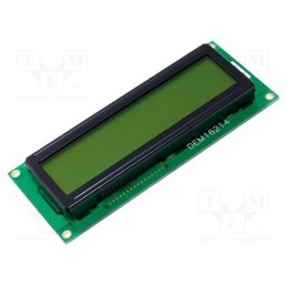 1 pcs x DISPLAY ELEKTRONIK - DEM 16214 SYH-LY - Display: LCD, alphanumeric, STN Positive, 16x2, 100x42x8.5mm, LED