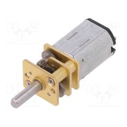 1 pcs x DFROBOT - FIT0094 - Motor: DC, with gearbox, 6VDC, 350mA, Shaft: D spring, 260rpm, 50: 1
