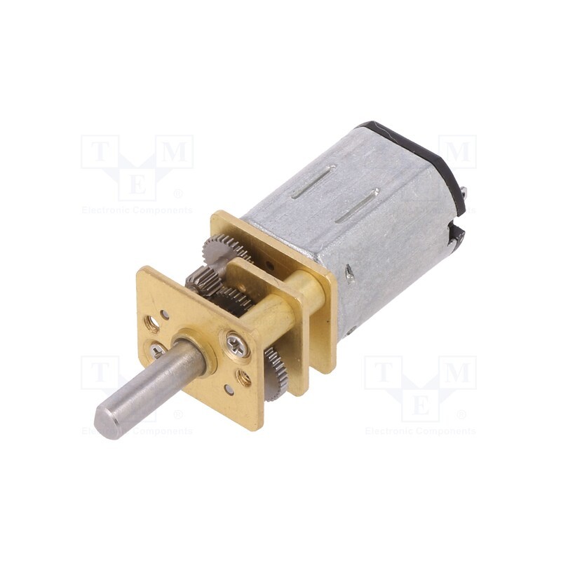 1 pcs x DFROBOT - FIT0094 - Motor: DC, with gearbox, 6VDC, 350mA, Shaft: D spring, 260rpm, 50: 1
