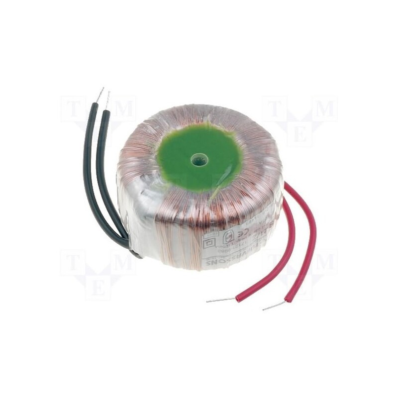 1 pcs x BREVE TUFVASSONS - TTS21/Z230/17-17V - Transformer: toroidal, 21VA, 230VAC, 17V, 17V, 0.61A, 0.61A, Ø: 60mm