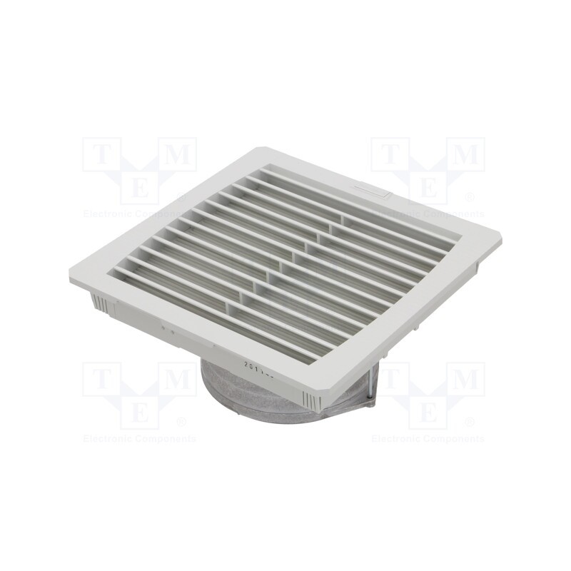 1 pcs x WEIDMu00dcLLER - FF 43 55/230V GY - Fan: AC, axial, 230VAC, 256m3/h, 42dBA, IP55, 252x119x252mm, grey