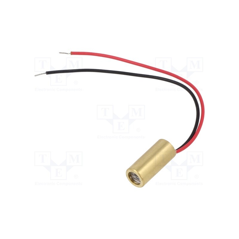 1 pcs x PICOTRONIC - 70109986 - Module: laser, 5mW, red, line, 650nm, 3÷12VDC, 20mA, 90°