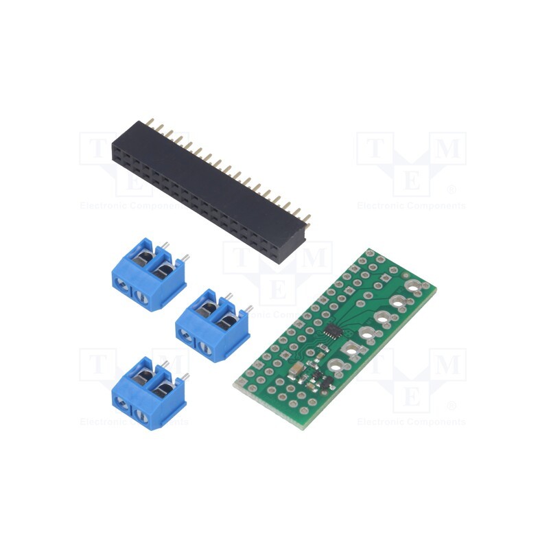 1 pcs x POLOLU - DRV8835 FOR RASPBERRY PI B+ - DC-motor driver, DRV8835, 250kHz, PWM, 1.2A, Uin mot: 2÷11V, Ch: 2