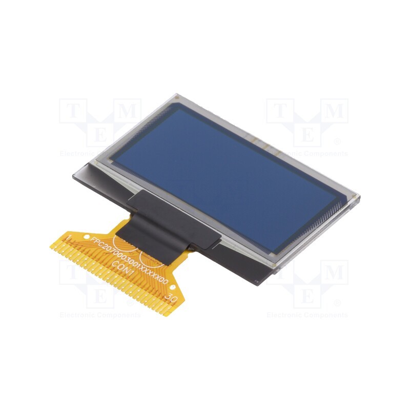 1 pcs x DISPLAY ELEKTRONIK - DEP 128064D-Y - Display: OLED, graphical, 1.28', 128x64, Dim: 34.5x23x1.65mm