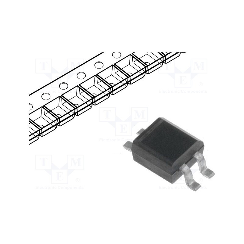 5 pcs x DIOTEC SEMICONDUCTOR - MYS40 - Bridge rectifier: single-phase, 80V, If: 0.5A, Ifsm: 20A, MicroDIL