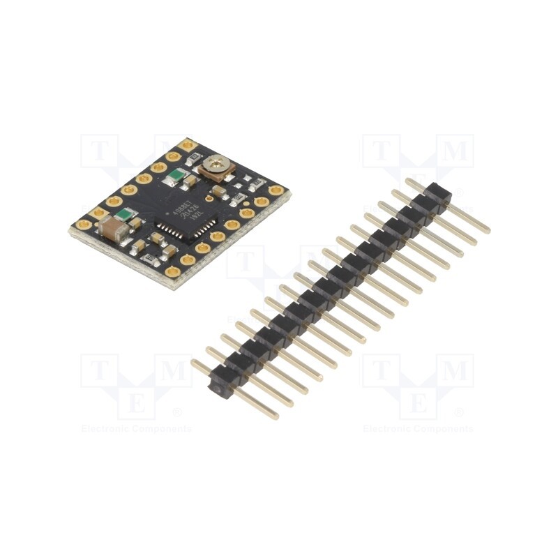 1 pcs x POLOLU - POLOLU-2128 - Stepper motor controller, A4988, 1.2A, Uin mot: 8÷35V, black