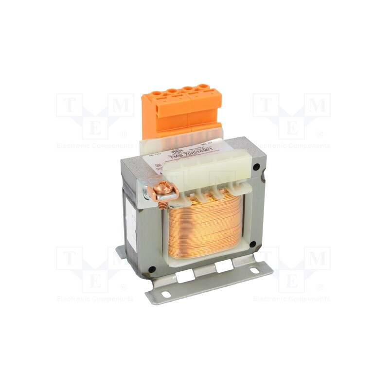 1 pcs x INDEL - TMB 20/016M/1 - Transformer: mains, 20VA, 230VAC, 24V, Leads: terminal block, IP00