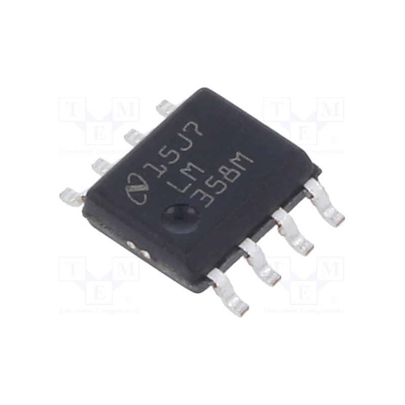 1 pcs x TEXAS INSTRUMENTS - LM358M/NOPB - IC: operational amplifier, 1MHz, Ch: 2, SO8, ±1.5÷16VDC,3÷32VDC