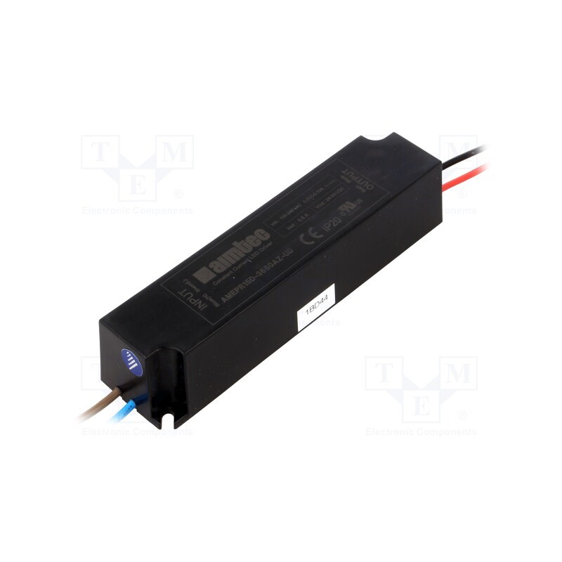 1 pcs x AIMTEC - AMEPR15D-3650AZ-UD - Power supply: switched-mode, LED, 18W, 24÷36VDC, 0.5A, 90÷264VAC