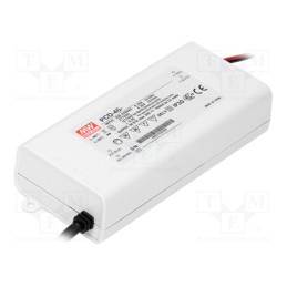 1 pcs x MEAN WELL - PCD-40-350B - Power supply: switched-mode, LED, 37.8W, 70÷108VDC, 350mA, IP42