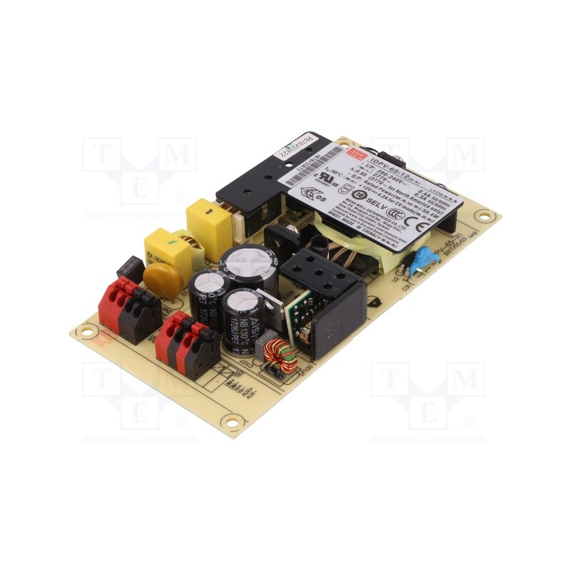 1 pcs x MEAN WELL - IDPV-65-12 - Power supply: switched-mode, LED, 50W, 12VDC, 4.2A, 180÷295VAC