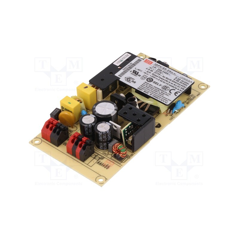 1 pcs x MEAN WELL - IDPV-65-24 - Power supply: switched-mode, LED, 58W, 24VDC, 2.4A, 180÷295VAC