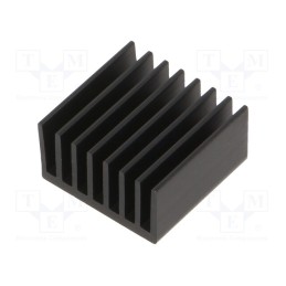 1 pcs x Wakefield Thermal - LTN20069 - Heatsink: extruded, grilled, BGA, black, L: 16.5mm, W: 16.5mm