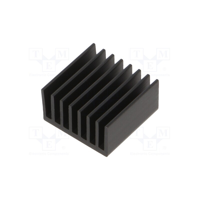 1 pcs x Wakefield Thermal - LTN20069 - Heatsink: extruded, grilled, BGA, black, L: 16.5mm, W: 16.5mm