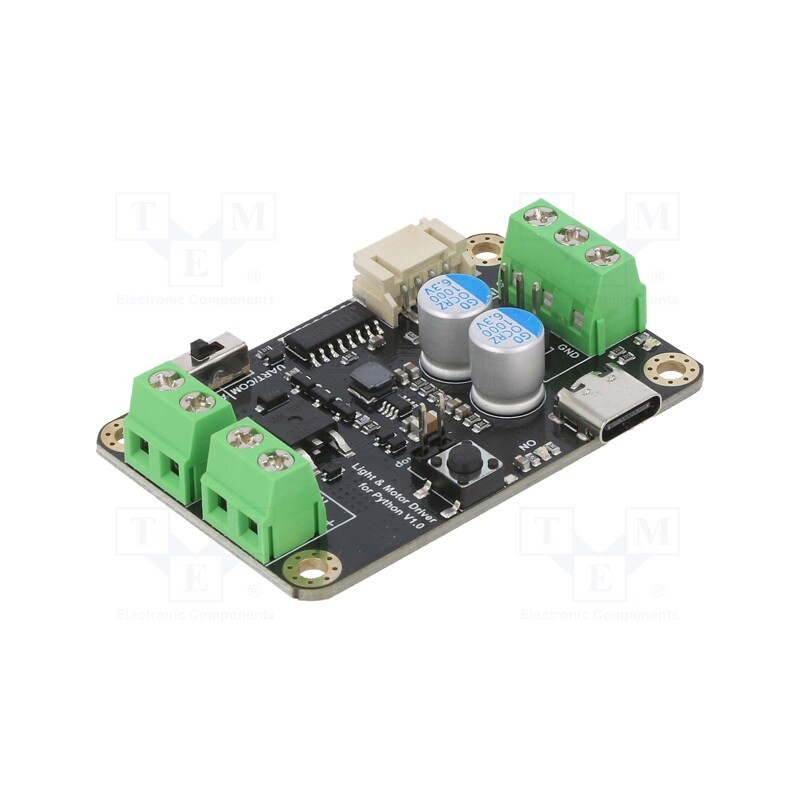 1 pcs x DFROBOT - DRI0050 - Module: PWM controller, Python control,UART,USB, Imax: 10A, Ch: 1