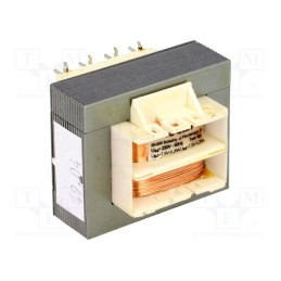 1 pcs x INDEL - TS4/024 - Transformer: mains, 4VA, 230VAC, 7.5V, 7.5V, 260mA, 260mA, IP00